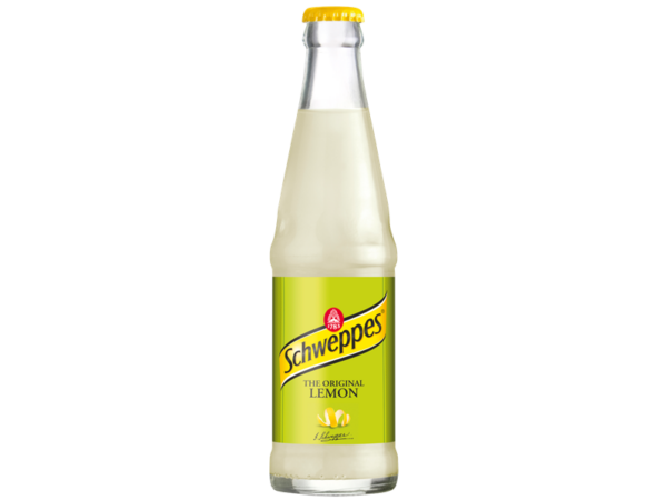 Schweppes Lemon 25 cl.Flasker 30 stk.