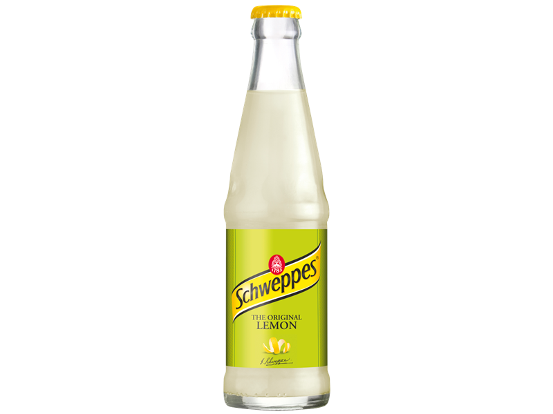 Schweppes Lemon 25 cl.Flasker 30 stk.
