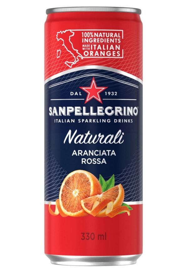 San Pell. Aranciata Rossa dåse 33cl24stk