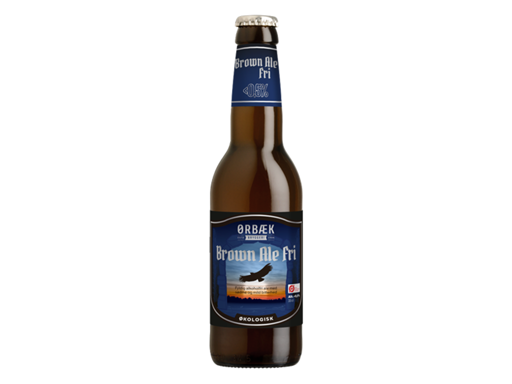 Øko ØB Brown ale Fri 0,5 % 33 cl 12 stk
