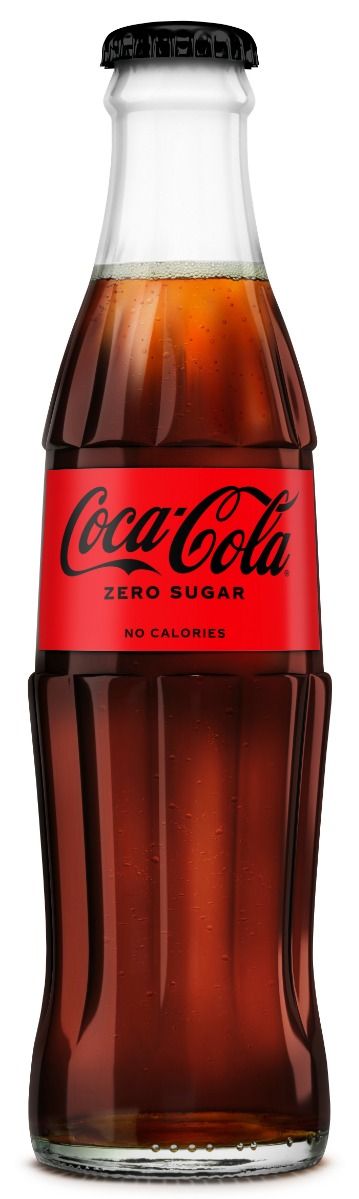 Coca Cola Zero 25 cl Flasker. 30 stk.