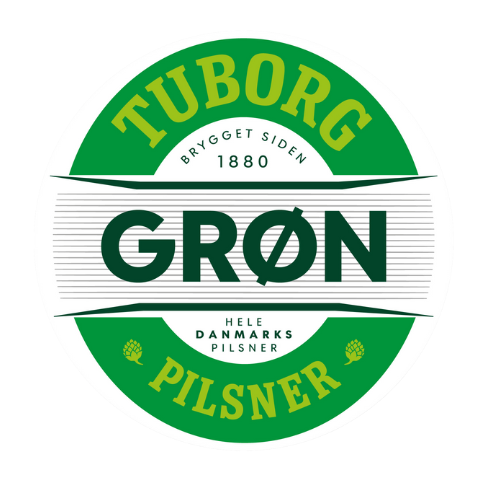 Grøn Tuborg 25 ltr. stål