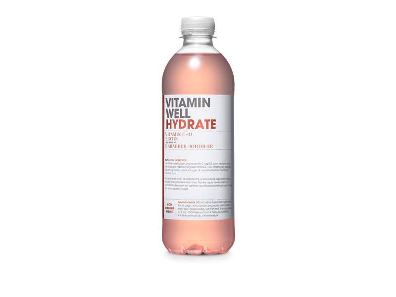 Vitamin Well Hydrate Jord/Rarb 50cl12stk