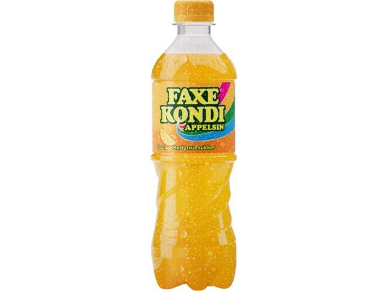 Faxe Kondi appelsin 50 cl. 24 stk.