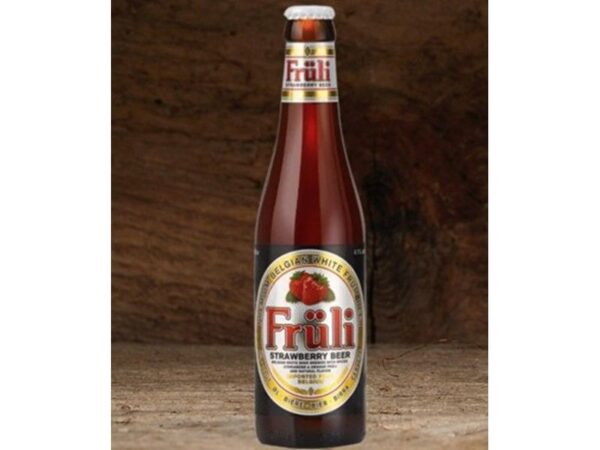 Frulii Jordbærøl 33 cl. 24 stk.