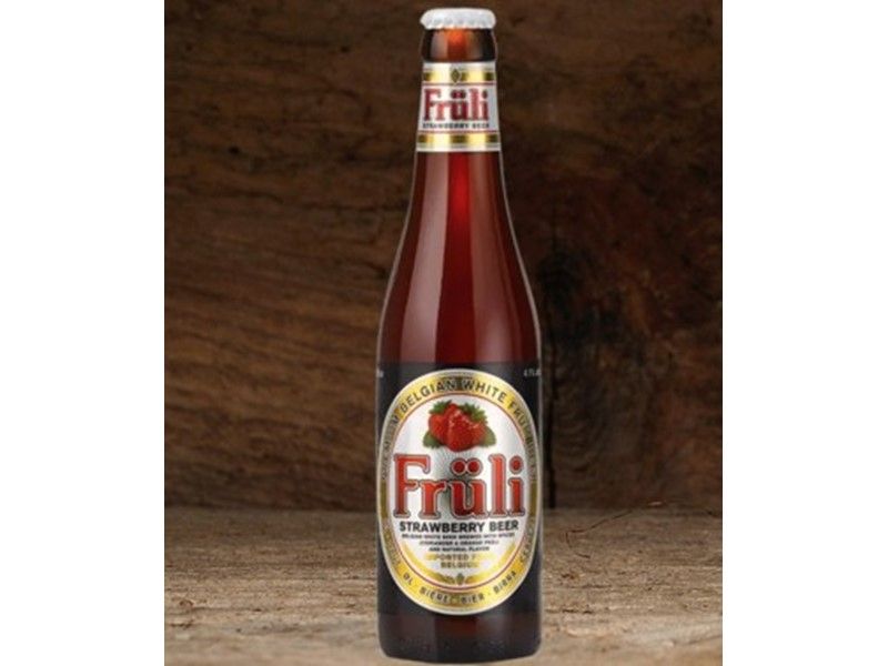 Frulii Jordbærøl 33 cl. 24 stk.
