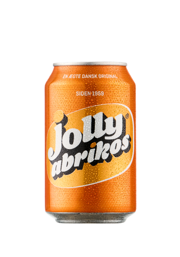 Jolly Abrikos dåse 33 cl. 18 stk.