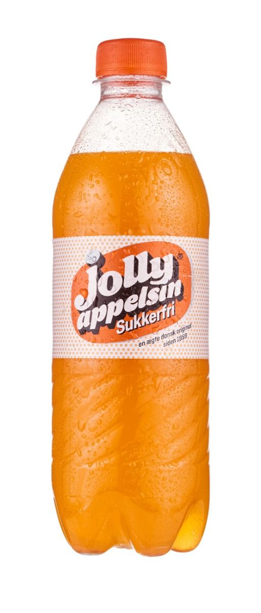 Jolly Appelsin Sukkerfri 50 cl. 9 stk.