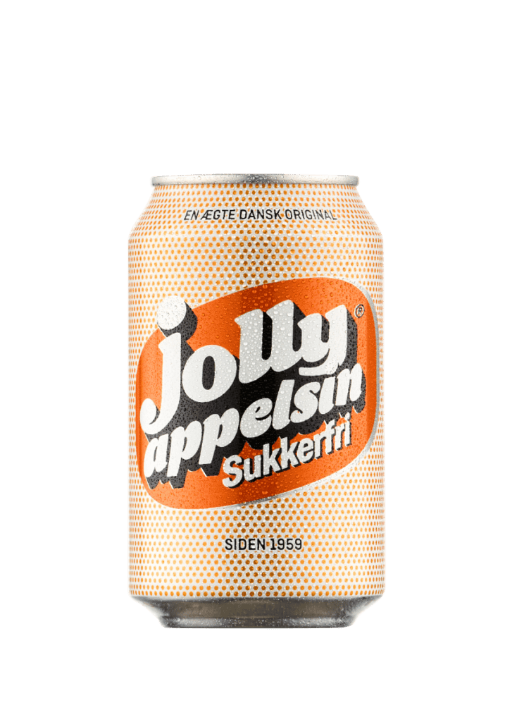 Jolly Appelsin light dåse 33 cl.18 stk.