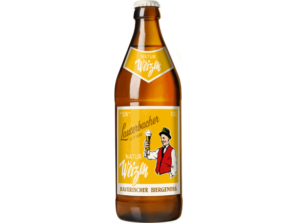 Lauterbacher NaturWeizen 20 stk  0,5 l.