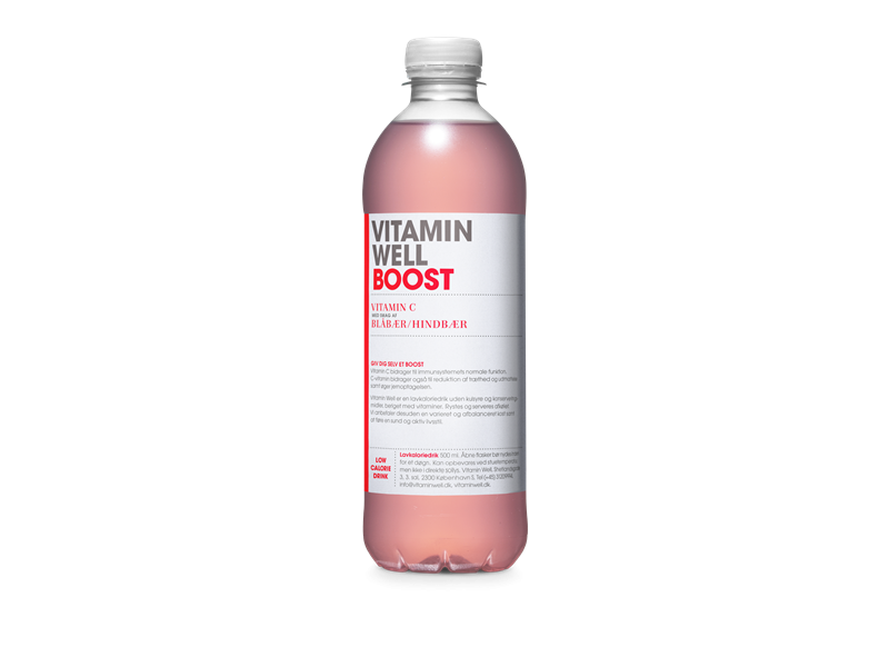 Vitamin Well, Boost blå/hi ½ lt. 12 stk.