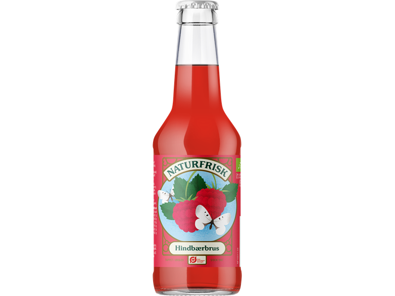 Ørbæk Hindbærbrus øko 25 cl. 12 stk.