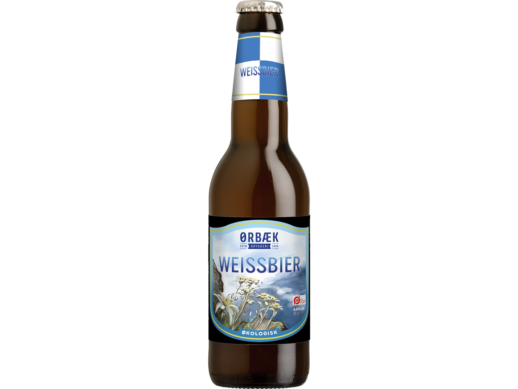 Ørbæk Weiss Bier øko 33 cl. 12 stk.