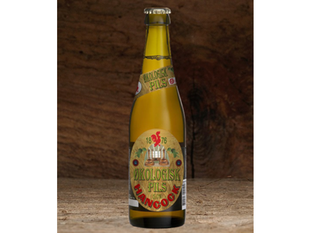 Hancock Økologisk Pilsner 33 cl. 30 stk.