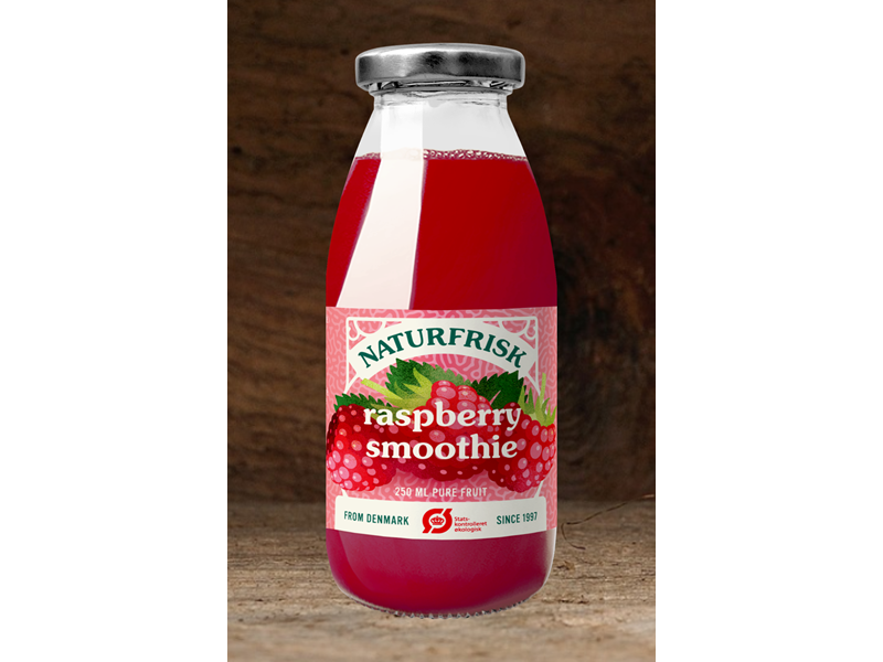 Ørbæk Smoothie Hindbær øko25cl 12st