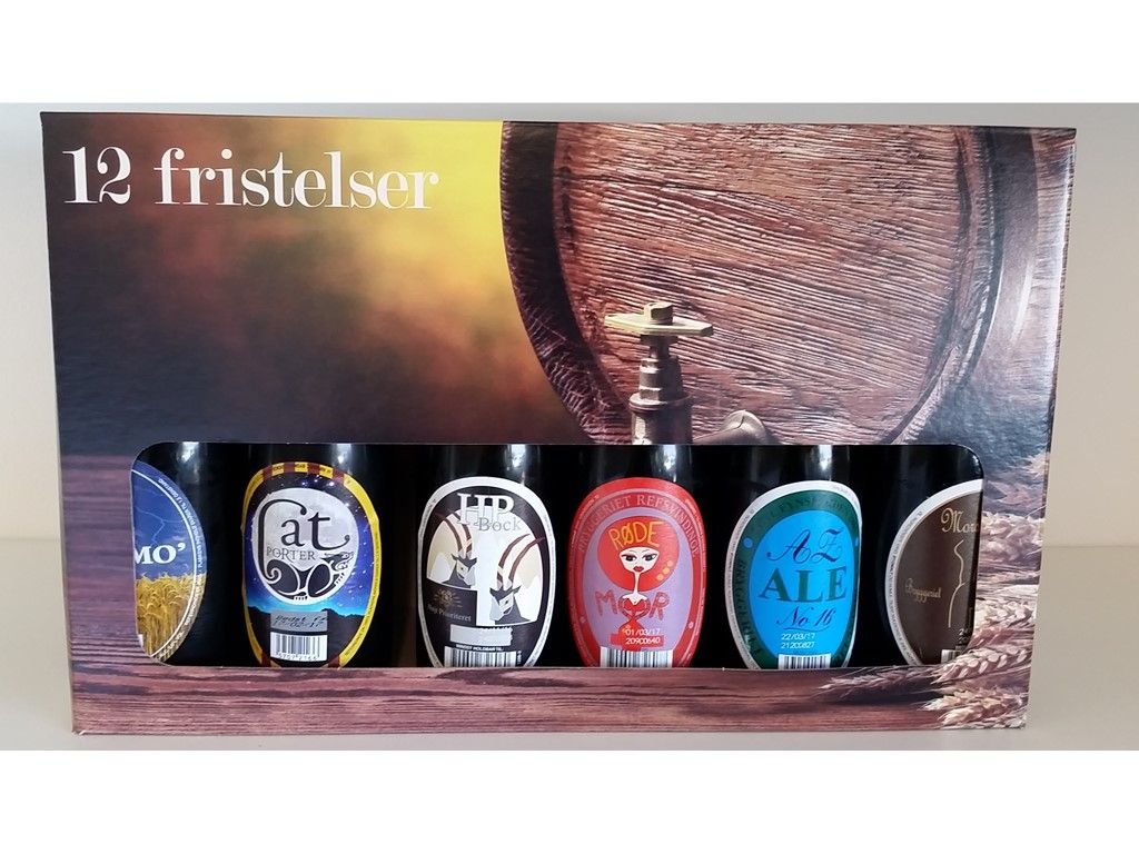 Danske øl 3 X 12 Papgaveæske 33 cl
