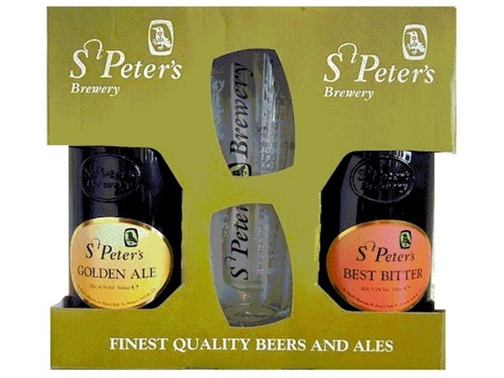 St. Peters gaveæske 4 x 2 øl med 1 glas