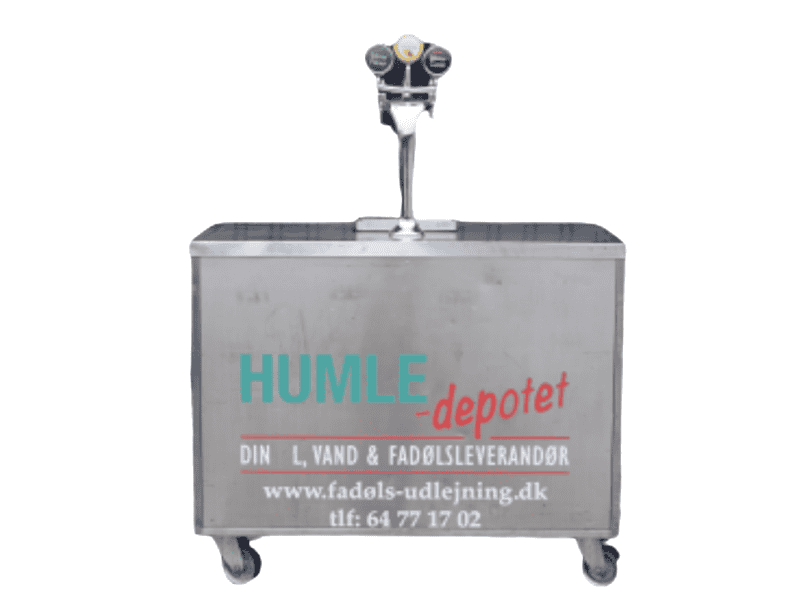 Fadølsbar m/3 haner (stål) (stål)