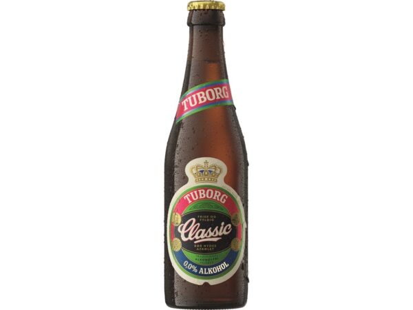 Tuborg Classic 0,0 %  33 cl. 30 stk.