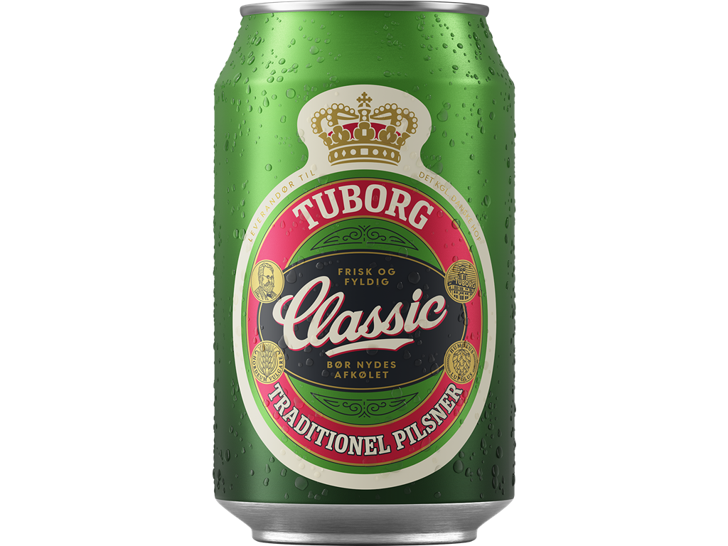 Tuborg Classic ds. 4 x 6-Pack 24 stk
