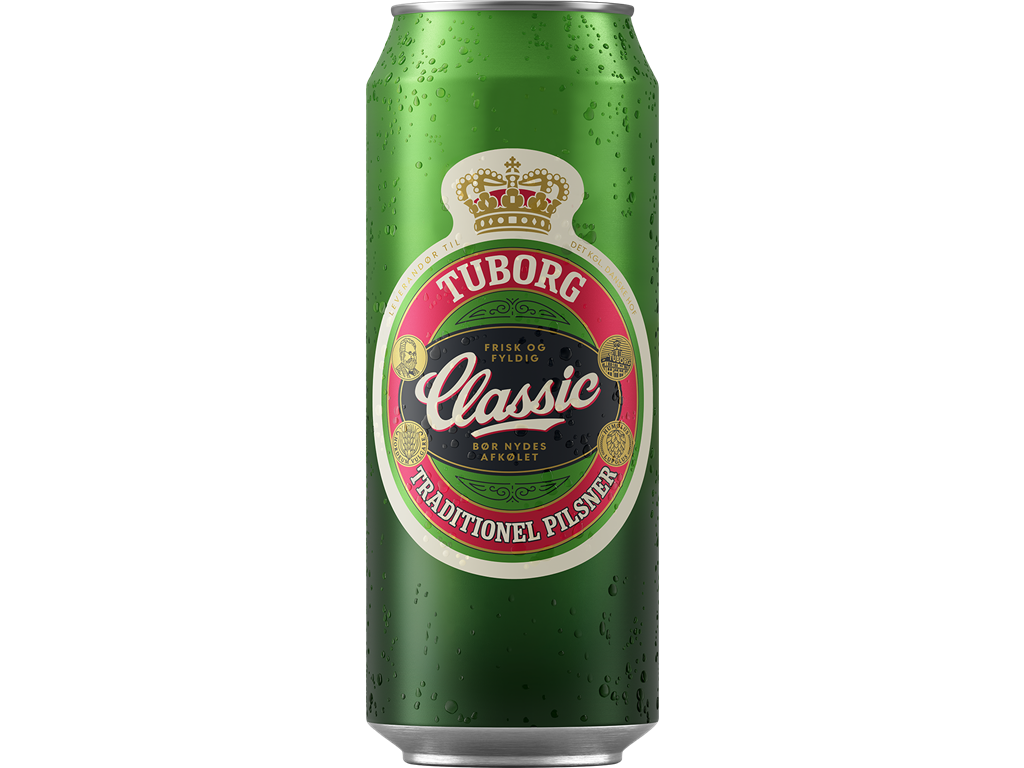 Tuborg Classic dåse 50 cl. 24 stk.