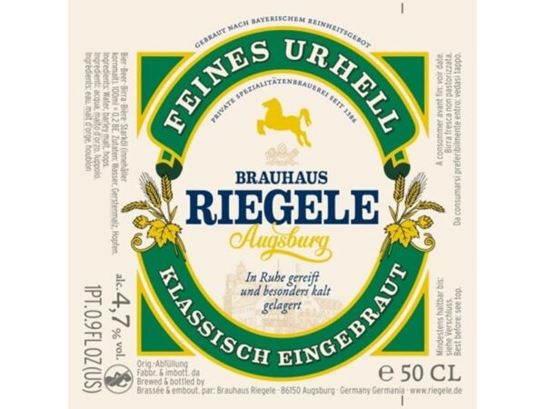 Riegele Urhell, 30 ltr.