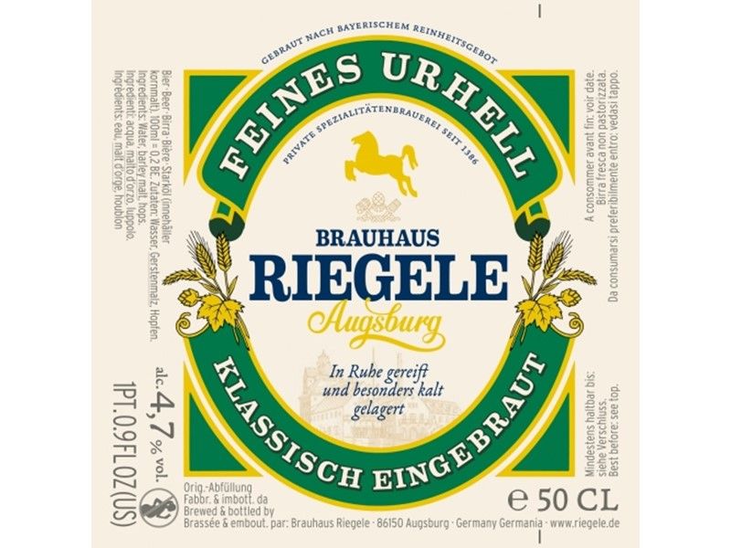 Riegele Urhell, 30 ltr.