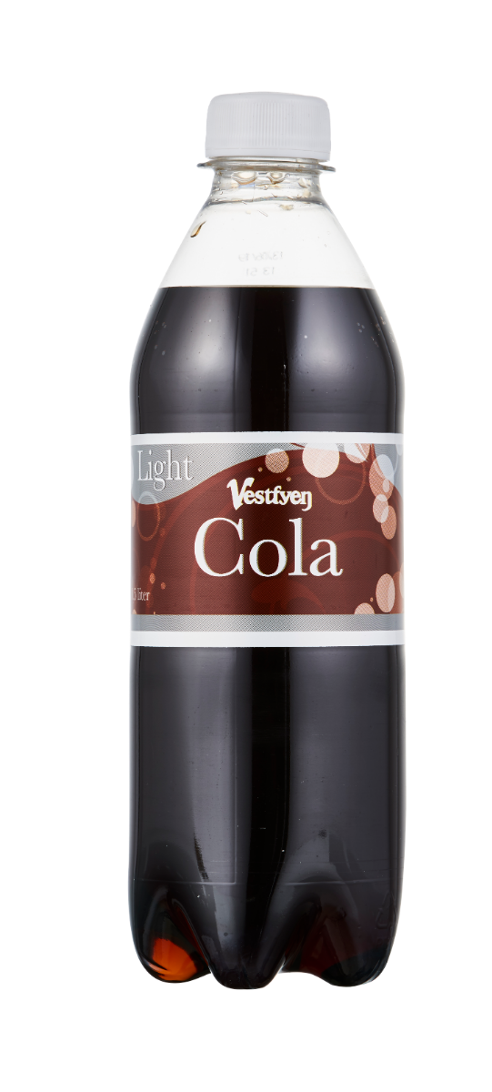 Vestfyen Cola Light 50 cl. 9 stk.